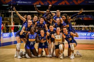 Avant match de VNL Italie- Pyas-Bas