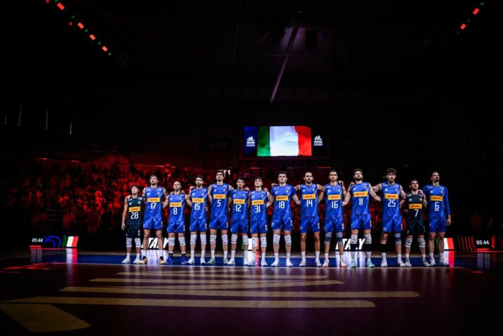 L'équipe de l'Italie lors de la VNL 2026
