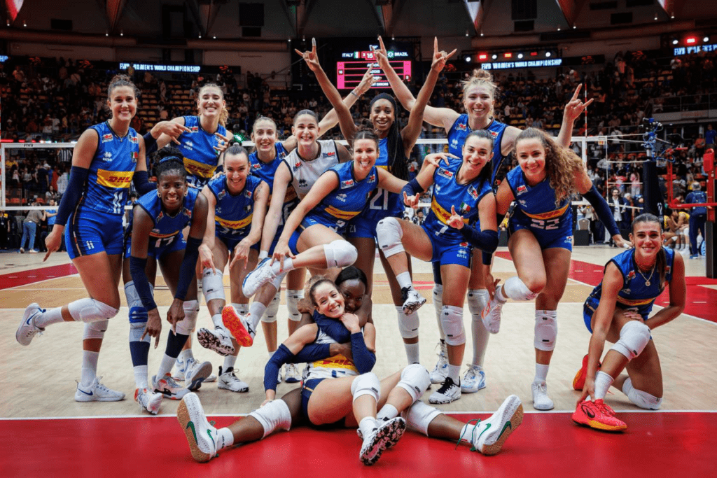 L'italie lors des championnats du monde