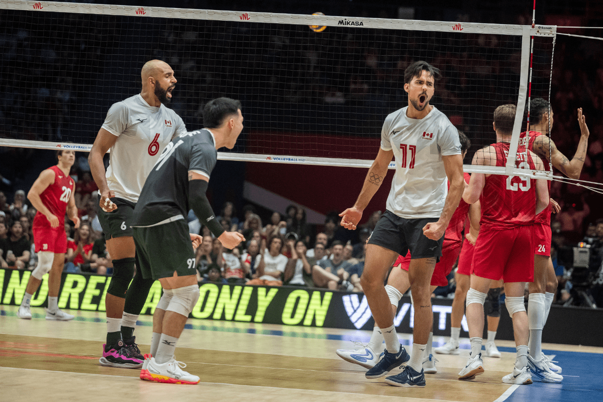 Équipe du Canada pour la 2e semaine de VNL masculine. (Volleyballworld)