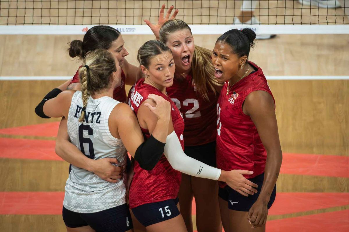 Avant match de VNL USA-Ukraine