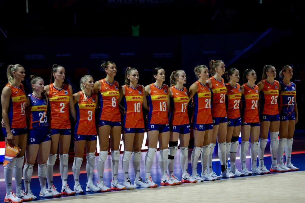 L'équipe des Pays-Bas lors de la VNL 2026