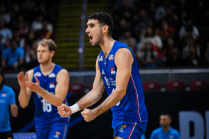 Miran Kujundžić sous les couleurs serbes lors des championnats du monde.