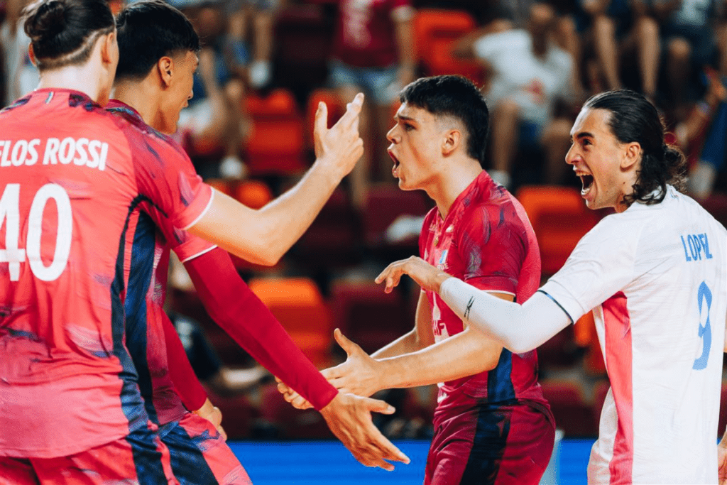 En cas de succès, l'équipe de France se qualifierait pour une troisième finale consécutive de l'Euro U22. (CEV)