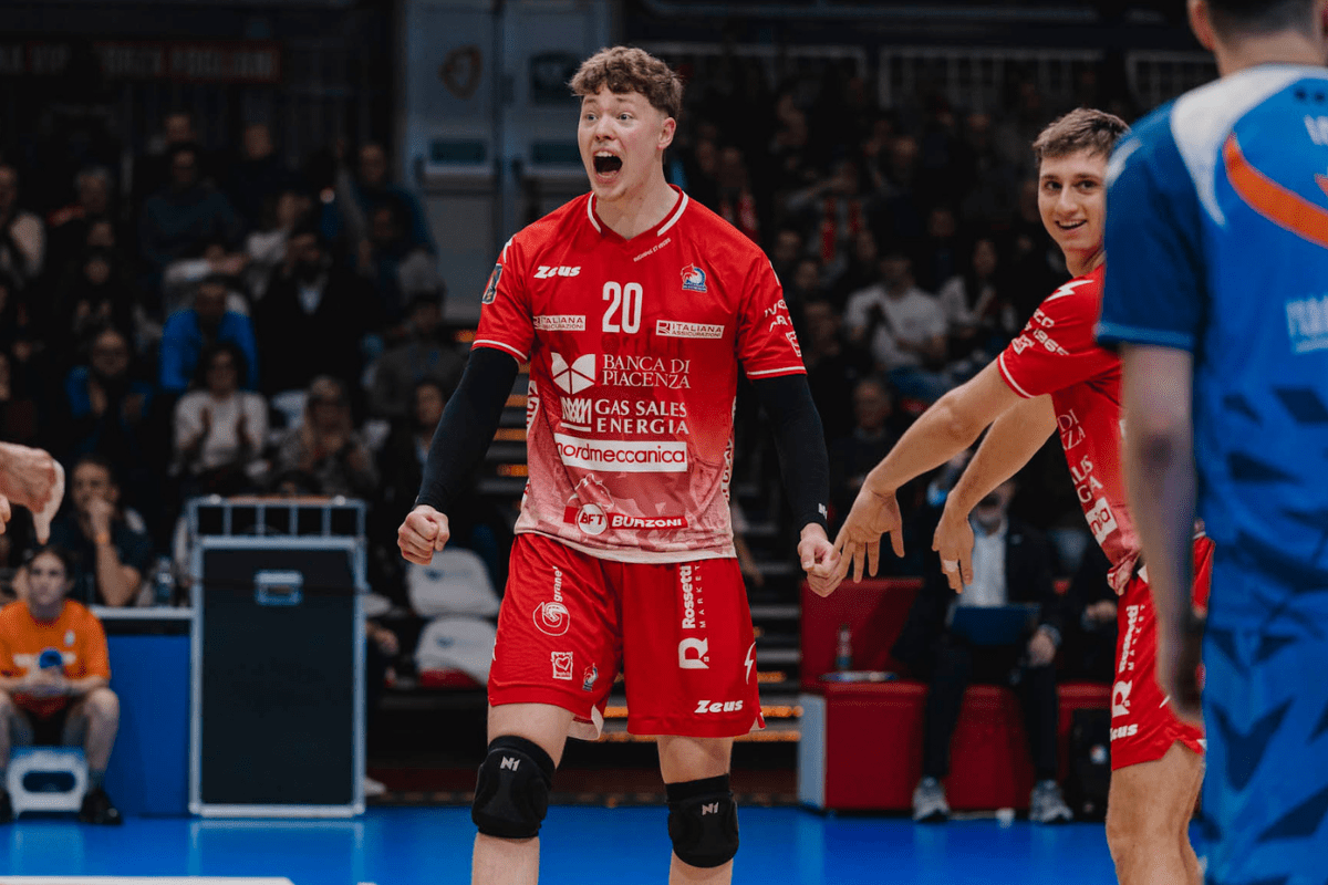 Lukas Bergmann joue en Italie depuis 2025. (LegaVolley)