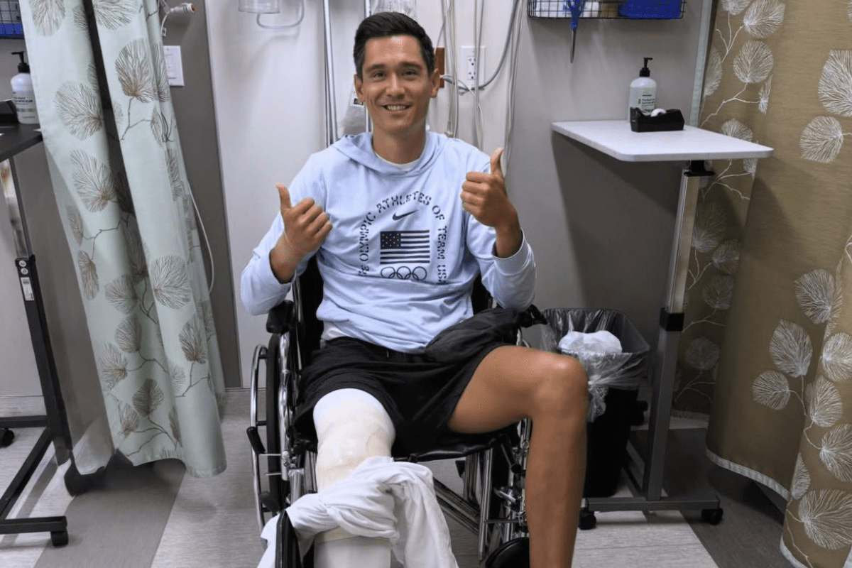 Micah Christenson après son opération