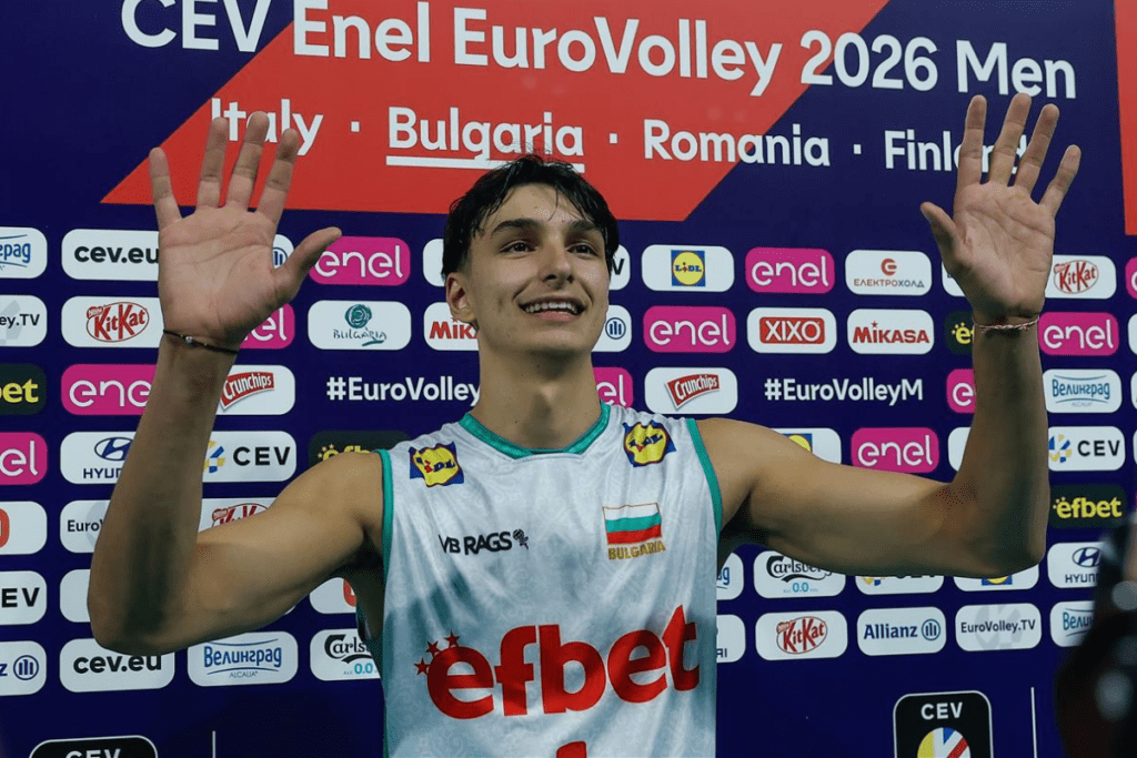 7 points pour Simeon Nikolov face à la Macédoine du Nord, tous inscrits au service (CEV)