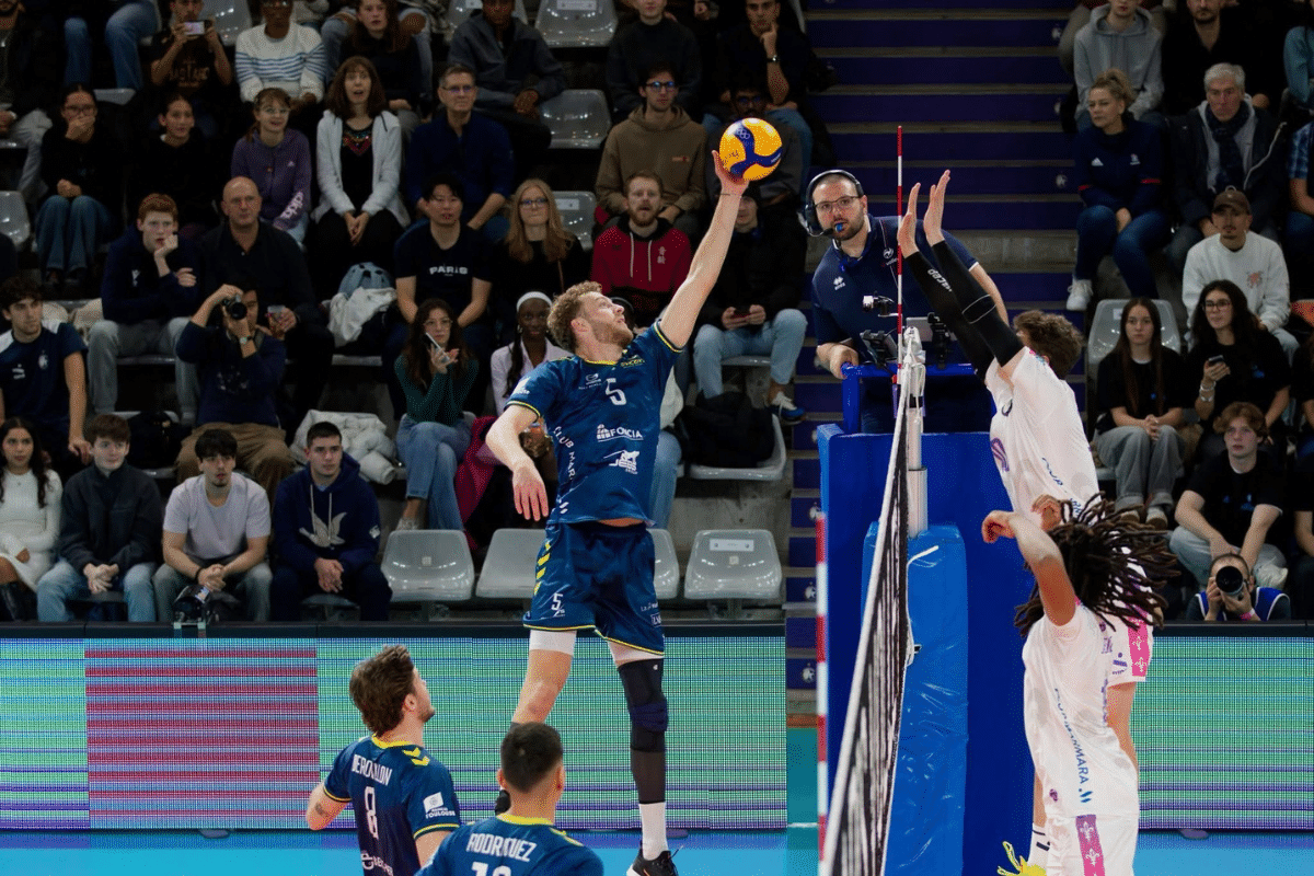 Timo Beriot est apparu une fois dans l’équipe type la saison dernière, à l’occasion de la dixième journée. (LNV - Paris / Fabi78230)