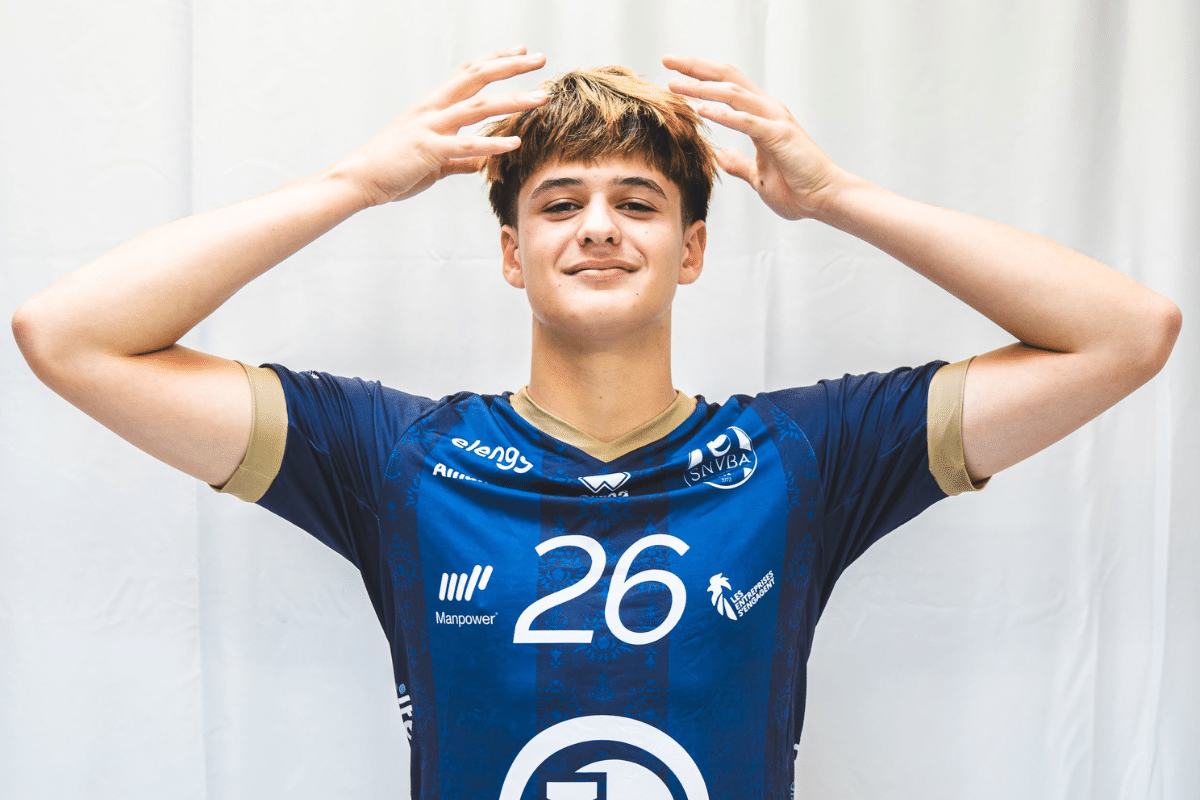 Yanis Marion, le plus jeune joueur à avoir foulé un terrain de première division. (LNV - Saint-Nazaire)
